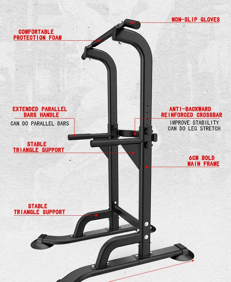 Multifunctional Single Parallel Bar Rack Load 180KG Horizontal Bar Children Stretching Pull-Ups Household Fitness Equipment SJ
