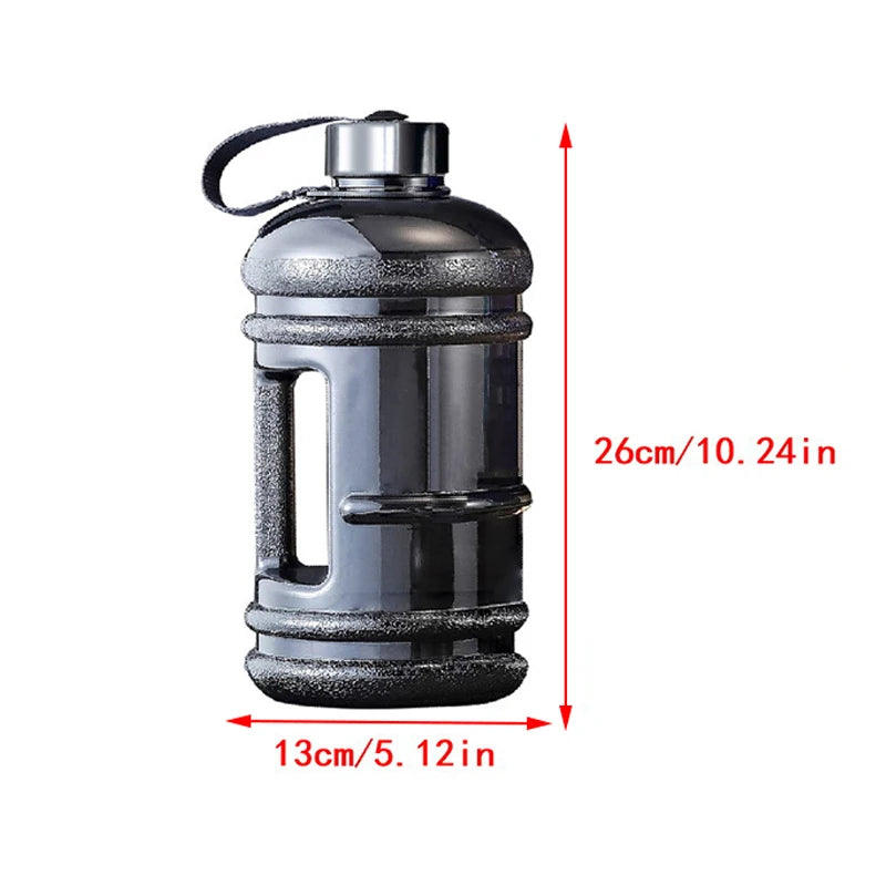 2L Large Capacity Water Bottle Portable PETG Training Sports Drink Bottle