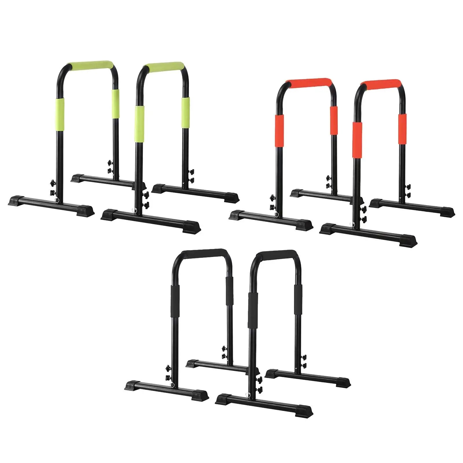 Dip Bar Push up Stand Strength Training Equipment Dip Stand Height Adjustable for Upper Body Exercise Calisthenics Home Gym